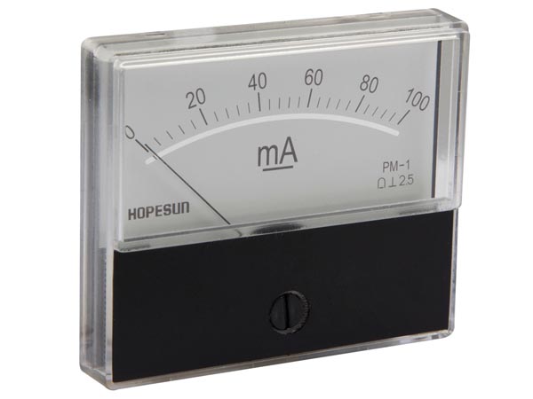 0 - 100mA Panel Meter 70 x 60mm | 124-327